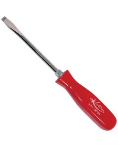 KTI19804 image(0) - 4 in. Slotted Screwdriver with Red Square Handle (