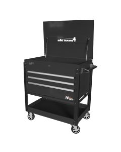 HOMBK06043030 image(0) - Homak Manufacturing 43in 3-Drawer Service Cart - Black