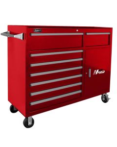 HOMRD04056082 image(0) - 56 in. H2Pro Series 8 Drawer Rolling Cabinet, Red