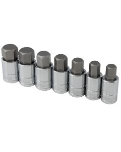 TIT16157 image(0) - TITAN 7-PC 1/2" DR METRIC LARGE HEX