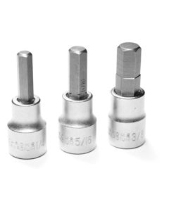 WLMW1336 image(0) - Wilmar Corp. / Performance Tool 3 Pc Brake Caliper Hex Bit Set