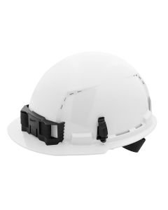 MLW48-73-1200 image(0) - White Front Brim Vented Hard Hat w/4pt Ratcheting Suspension - Type 1, Class C