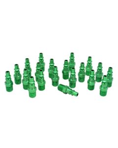 MIL777AC-20 image(0) - Milton Industries ColorFit Plugs, A-style Green, 1/4" NPT Male