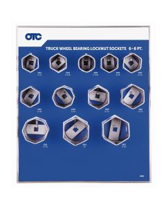 OTC9852 image(0) - OTC Wheel Bearing Locknut Sockets / board