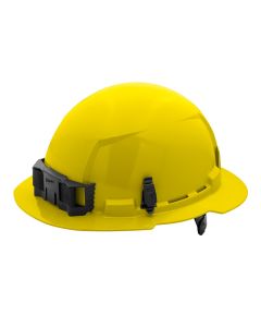 MLW48-73-1123 image(0) - Yellow Full Brim Hard Hat w/6pt Ratcheting Suspension - Type 1, Class E