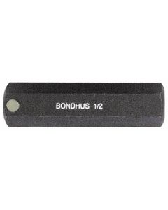 BND33216 image(0) - Bondhus Corp. Hex Bit 1/2", 2" Length