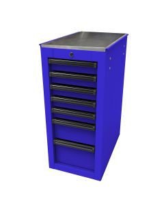 HOMBL08014070 image(0) - Homak Manufacturing RS PRO 14-1/2 in. 7-Drawer Side Cabinet, Blue
