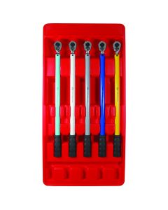 INT42005 image(0) - AFF - Torque Wrench Set - 1/2" Drive 5 Pc. - Preset - 65,100,120,120 & 140 Ft/Lbs (88-190 Nm)
