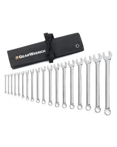 KDT81917 image(0) - GearWrench 18 Pc. 12 Point Long Pattern Combi SAE Wrench Set