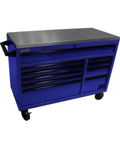 HOMBL04054014 image(0) - 54" RSPro Rolling Workstation w/Stainless Steel Top Worksurface-Blue