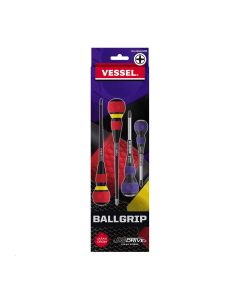 VES2304JSPB image(0) - VESSEL BALL GRIP JIS Screwdriver 4PCS. Set