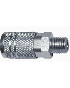 AMFC21-10 image(0) - 1/4" Coupler with 1/4"Male threads I/M Industrial - Pack of 10