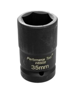 WLMW83035 image(0) - Wilmar Corp. / Performance Tool 1" DR Budd Wheel Socket 35MM