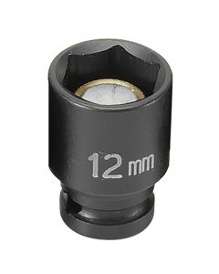 GRE912MG image(0) - Grey Pneumatic SOC 12MM 1/4D IMP MAG 6PT BLK