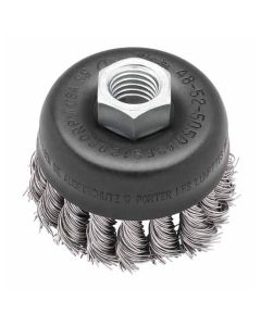 MLW48-52-5050 image(0) - 3" WIRE CUP BRUSH, 12,000 RPM, STAINLESS STEEL