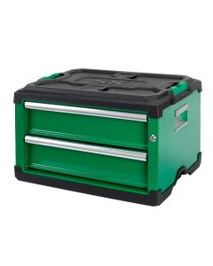 SKTSK03101 image(1) - S K Hand Tools Modular Stackable Storage Tool Box, 2-Drawer Steel Box