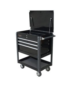 HOMBK06032000 image(0) - Homak Manufacturing 35 PROFESSIONAL 4 DRAWER SERVICE CART - BLACK