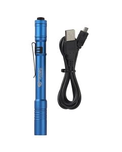 STL66140 image(0) - Streamlight Stylus Pro USB Bright Rechargeable LED Penlight - Blue: Rechargeable battery, USB Cord, Pocket clip, Nylon holster