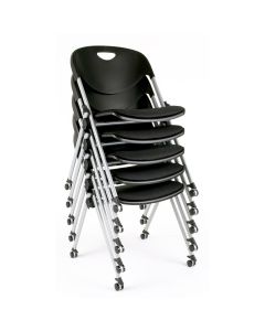 LDS1010471 image(0) - LDS (ShopSol) Stack, Nest, Gang Folding Chair - Plastic Seat