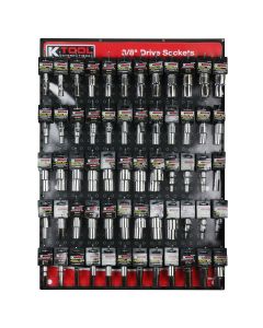 KTI0807 image(0) - K Tool International 3/8" Dr Socket Display