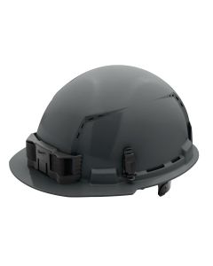 MLW48-73-1234 image(0) - Gray Front Brim Vented Hard Hat w/6pt Ratcheting Suspension - Type 1, Class C