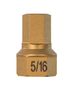 MAY16127 image(0) - Mayhew 5/16" SAE Hex Dual Drive Bit, 7/16" Drive