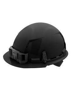 MLW48-73-1210 image(0) - Black Front Brim Vented Hard Hat w/4pt Ratcheting Suspension - Type 1, Class C
