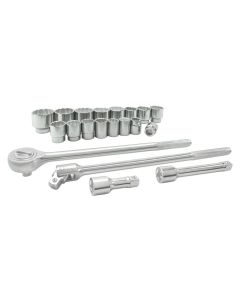 TIT18189 image(0) - TITAN 21pc Metric 3/4in Dr Socket Set