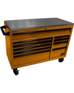 HOMOG04054014 image(0) - 54" RSPro Rolling Workstation w/Stainless Steel Top Worksurface-Orange