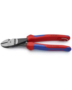 KNP7422200TBKA image(0) - HIGH LEVERAGE ANGLED DIAGONAL CUTTING PLIERS