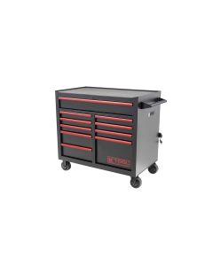 K Tool International Tool Box 41 in. Premium 10 Drawer Double Bay 1,000 lb. (Matte Black)