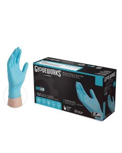 AMXINPF49100 image(0) - Ammex Corporation Gloveworks Nitrile Powder Free Gloves XXL