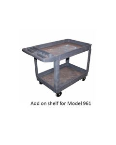 INT963 image(0) - AFF - Shop Cart Shelf Add On Tray - 30" x 16" - Polypropylene - For AFF Model 961 Cart