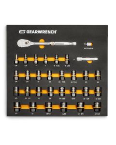 KDT86525 image(0) - Gearwrench 31 Pc. Bolt Biter Ratchet Socket Set MM/SAE