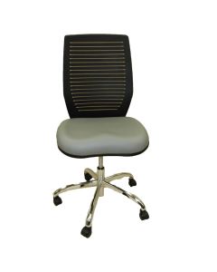 LDS1010534 image(0) - LDS (ShopSol) Dental Lab Chair, Plastic Back Light Grey Seat