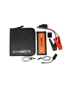 KTIHD4903 image(0) - K Tool International Compact Jump Starter for Gasoline and Diesel Engines 1500 amp, 12-volt, 24,000mAh