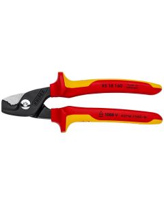 KNP95-18-160-US image(0) - KNIPEX Cable Shears with StepCut Cutting Edges - 1000 V Insulated
