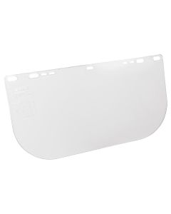SRW29109 image(0) - Jackson Safety - Replacement Windows for F20 Polycarbonate Face Shields - Clear - 8" x 15.5" x.060" - E Shaped - Unbound - (12 Qty Pack)