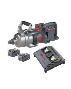 IRTW9491-KE image(0) - Ingersoll Rand 20V 1" D-Handle High Torque Impact Wrench w/Std anvil - 4-battery kit