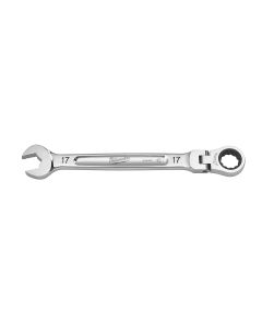 MLW45-96-9617 image(0) - Milwaukee Tool 17mm Flex Head Ratcheting Combination Wrench