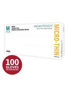 MFX6034311 image(0) - Microflex MIcro-Thin Nit Disp Gloves NL PF Exam Blue Small Box/300 units