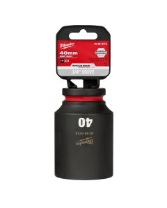 MLW49-66-6415 image(0) - Milwaukee Tool SHOCKWAVE Impact Duty  3/4"Drive 40MM Deep 6 Point Socket