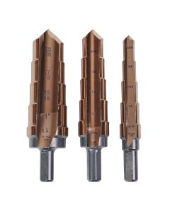 KNK3KK4SR image(0) - KnKut KnKut 3 Piece Hole Expansion Step Reamer Set