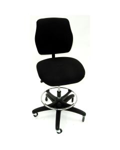 LDS1010555 image(0) - ShopSol Workbench Chair, Upholstered-Black, Simple Control