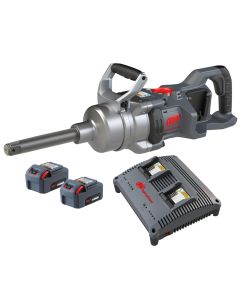 IRTW9691-K2E image(1) - Ingersoll Rand 1 Inch 20V Cordless Impact Wrench 2 Battery Kit, 6 Inch Ext Anvil, 3000 ft-lb Torque, Friction Ring-Thru-hole Retainer, D-Handle