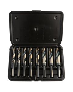 KNK8KK12SP image(0) - KnKut KnKut 8 Piece Step Point 1/2" Reduced Shank Drill Bit Set 9/16"-1" by 16ths