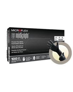 MFXMK296-L image(0) - MIDKNIGHT BLACK PF NITRILE EXAM GLOVES LARGE