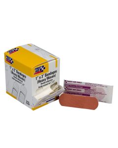 FAOG167 image(0) - First Aid Only 1"x3" Heavy Woven Fabric Bandages 50/box