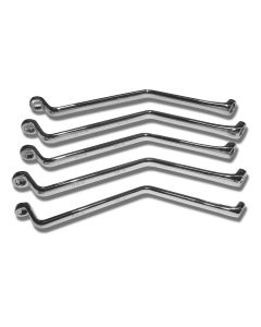 VIMBB500 image(0) - VIM Tools 5 Piece Brake Bleeder Wrench Set, 7 mm, 8 mm, 9 mm, 10 mm, & 11 mm