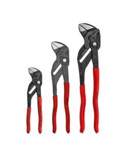 KNP002006US3 image(0) - KNIPEX 3 Pc Black Pliers Wrench Set